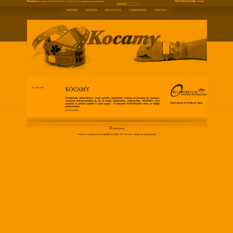 Création du site web www.kocamy.com